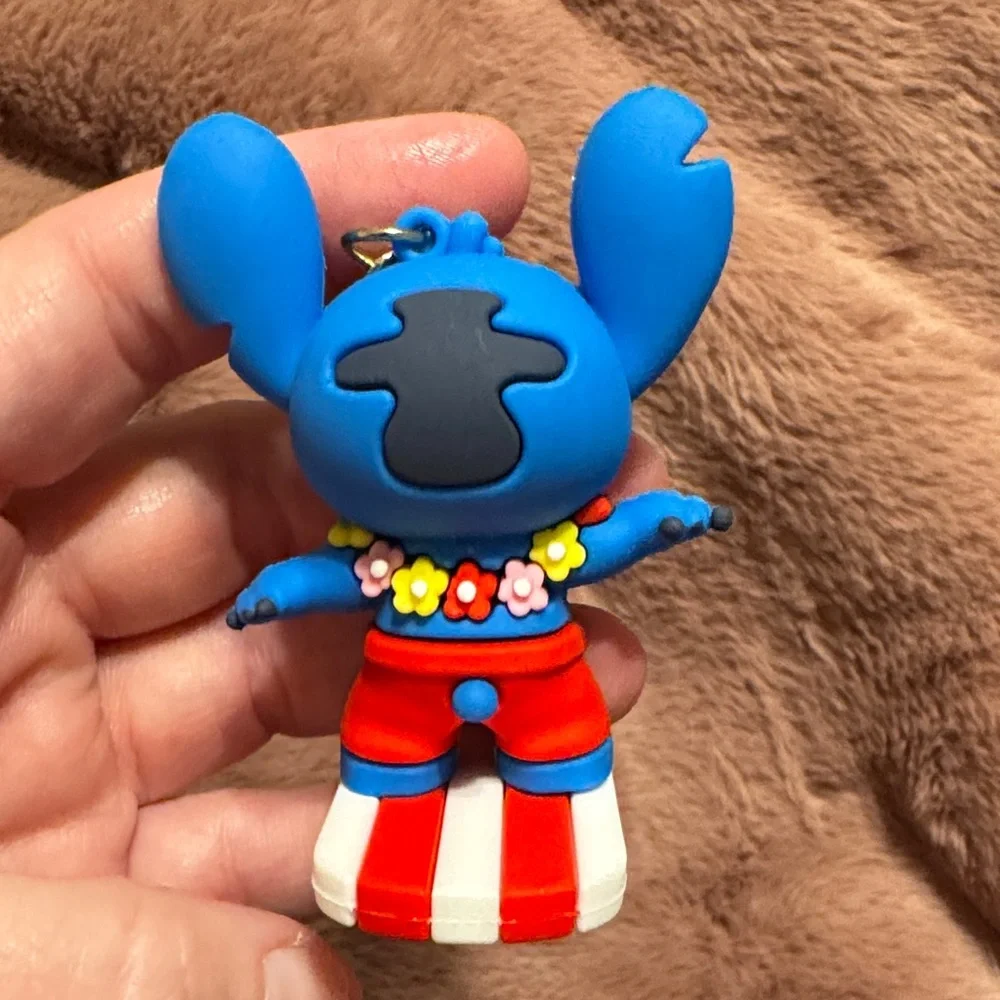 Stitch Blue and Red‎ Kids Keychain